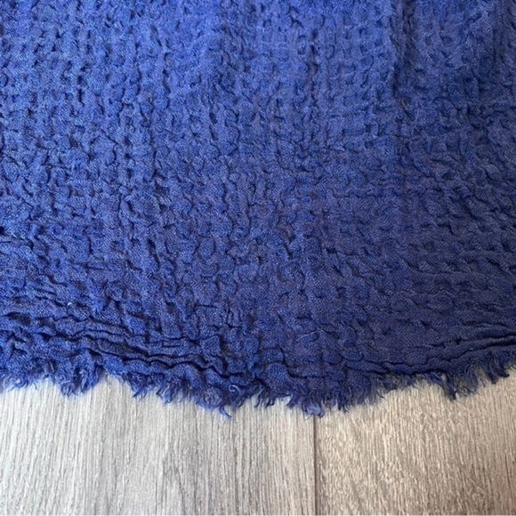 Free People Long Weekend Waffle Scarf One Size - Picture 2 of 9
